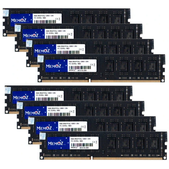 Barrette RAM Memoz Bora Series 8Go DDR3 1600MHz Avec Dissipateur - Pour Gaming Et Performance - Garantie 5 Ans