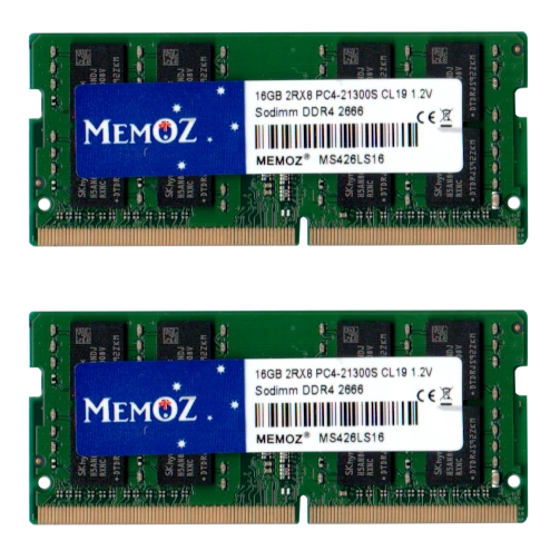 Memoz 2x16GB 2666 SoDimm DDR4 Laptop RAM 32GB PC4-21300 Notebook